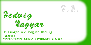 hedvig magyar business card